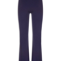 Calça Feminina Com Blend De Lã E Cashmere - Azul