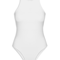 Body Feminino em Poliamida Nadador Branco