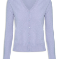 Cardigan Feminino Puro Cashmere - Lilás
