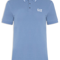 Polo Masculina Com Friso Train Core Azul