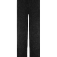Calça Masculina Reta Em Cotelê - Preto
