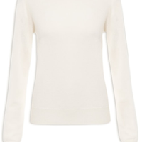 Suéter Feminino Puro Cashmere - Off White