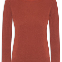 Suéter Feminino Puro Cashmere - Marrom