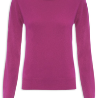 Suéter Feminino Puro Cashmere - Rosa