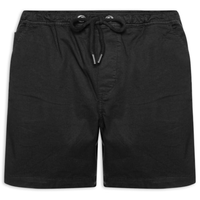 Short Masculino Com Elástico Estonado - Preto