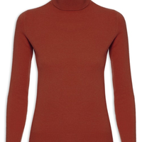 Blusa Feminina Gola Rolê Cashmere - Marrom