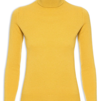Blusa Feminina Gola Rolê Cashmere - Amarelo