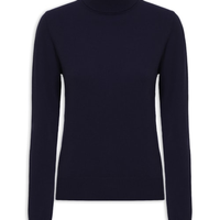 Blusa Feminina Gola Rolê Puro Cashmere - Azul