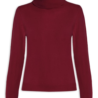 Blusa Feminina Gola Rolê Puro Cashmere - Vermelho