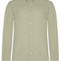 Camisa Masculina Manga Longa Como - Bege
