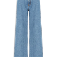 Calça Jeans Feminina Wide Leg New Basic - Azul