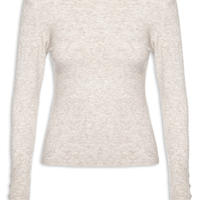 Suéter Feminino Em Tricot - Bege