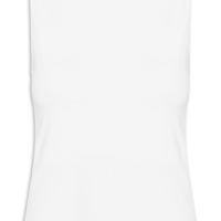 Blusa Feminina Em Poliamida Com Decote Canoa - Branco