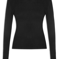 Suéter Feminino Em Tricot - Preto