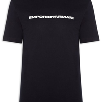 Camiseta Masculina Capsule American Organic Full Mini Print Logo Preto