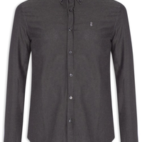 Camisa Masculina Oxford Button Down Preto