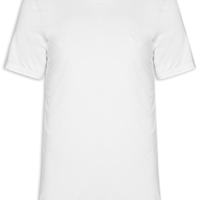 Camiseta Masculina Básica De Algodão Gola Careca - Branco