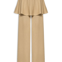 Calça Feminina De Tricot Telado - Bege