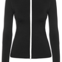 Blusa Feminina Manga Longa Vivos Colors Power - Preto