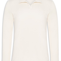Polo Masculina Manga Longa Milford - Branco