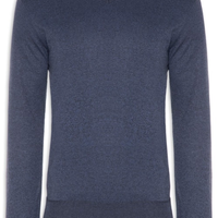 Suéter Tricot Masculino Gola V Básico - Azul