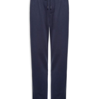 Calça Masculina Moletinho Reta Com Elástico Na Cintura - Azul