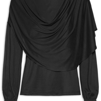 Blusa Feminina Dara Manga Longa - Preto