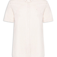 Camisa Masculina Manga Curta Búzios New - Bege