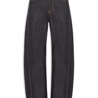 Calça Jeans Feminina Barrel Preto