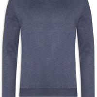 Suéter Masculino Tricot Básico Gola V - Azul