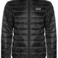 Jaqueta Masculina Puffer Com Capuz - Preto