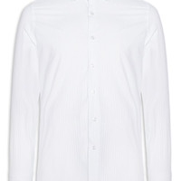 Camisa Masculina Social Fio Tinto - Branco