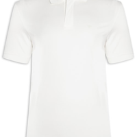 Camiseta Polo Masculina Travel Essential Lyocell-Blend - Branco