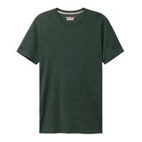 Camiseta De Manga Curta Em Lã Merino Elástica - Verde