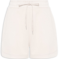 Short Feminino Em Moletom - Bege