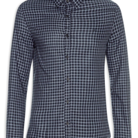Camisa Masculina Slim Xadrez Clássico - Preto