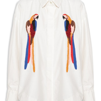 Camisa Feminina Bordada Araraquara - Branco
