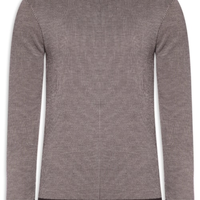 Suéter Masculino Textura Mini Listra - Bege