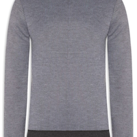Suéter Masculino Textura Mini Listra - Cinza