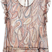 Top Feminino Wizzi Est Paisley Anna Color - Marrom