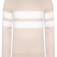 Suéter Masculino Soft Gola Redonda - Bege