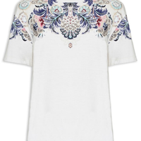 Camiseta Feminina Wallpaper I26 - Branco