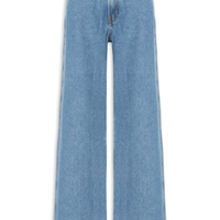 Calça Jeans Feminina Wide Leg New Basic - Azul