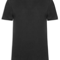 Camiseta Básica Masculina Em Algodão - Preto