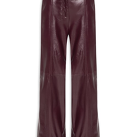 Calça Feminina Adelia Couro - Vermelho
