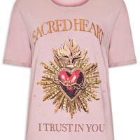 Camiseta Feminina Sacred Heart I26 - Rosa