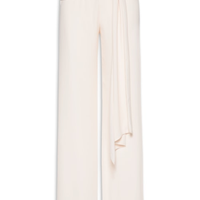 Calça Feminina Com Faixa Marfim - Bege