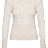 Suéter Feminino Em Tricot - Bege
