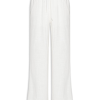 Calça Feminina Pantalona Com Cordão - Branco