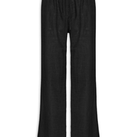 Calça Feminina Pantalona Com Cordão - Preto